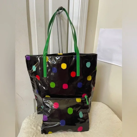 Kate Spade ♠️ tote and pouch Set EUC - Picture 3 of 9